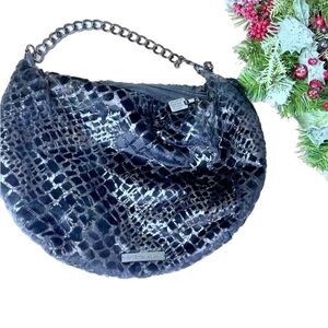 NWT BCBGENERATION Black Leopard Print Purse